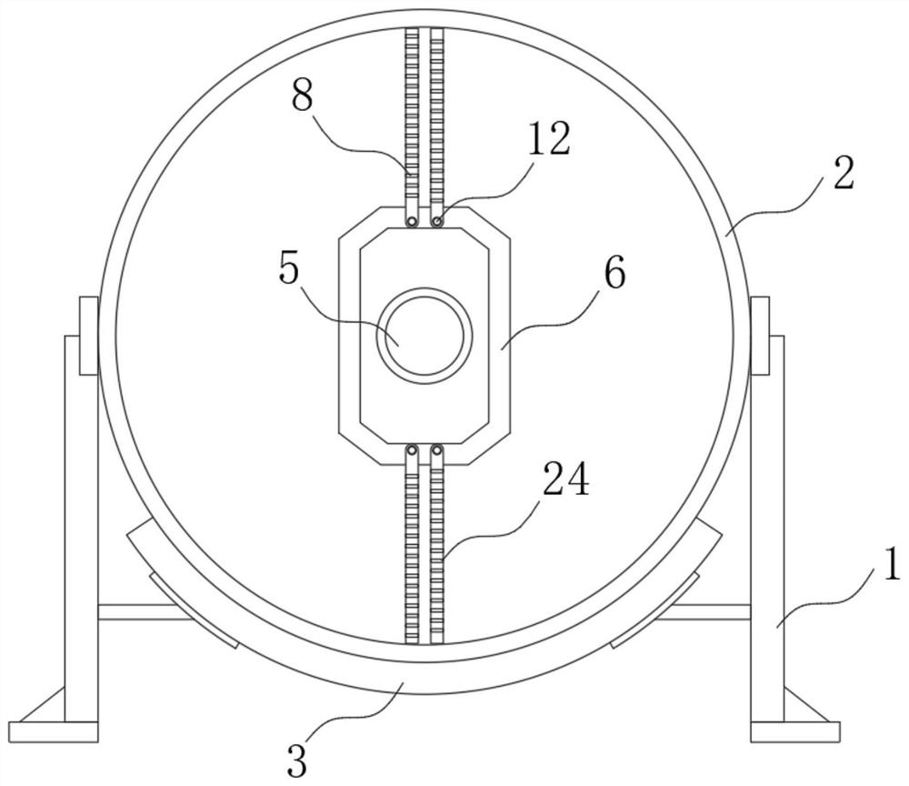 Tea leaf stir-frying device based on partition plate separation technology