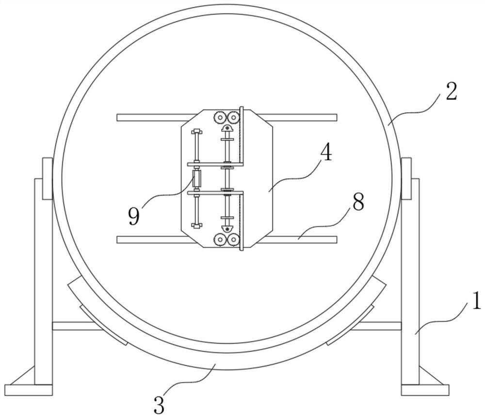 Tea leaf stir-frying device based on partition plate separation technology