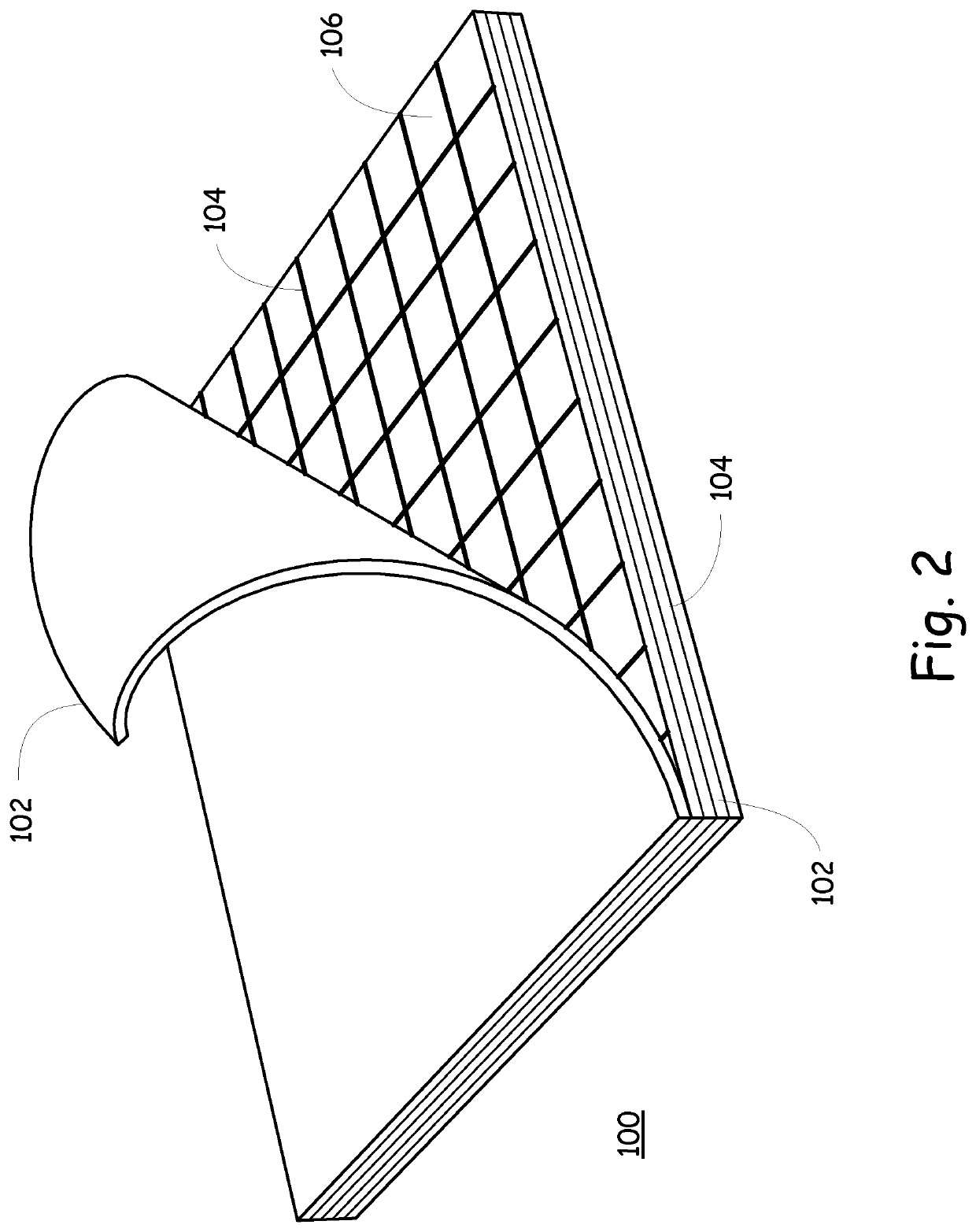 High temperature composite structure and system for detecting degradation thereof