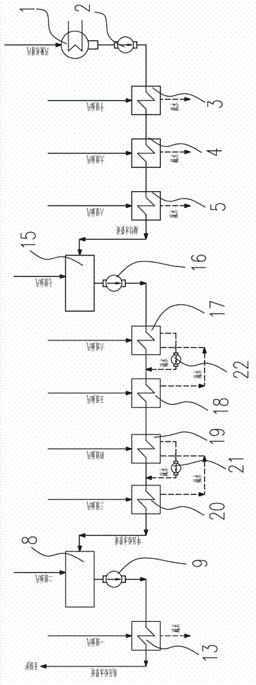 Heat recovery system for secondary reheating unit in power plant and power plant