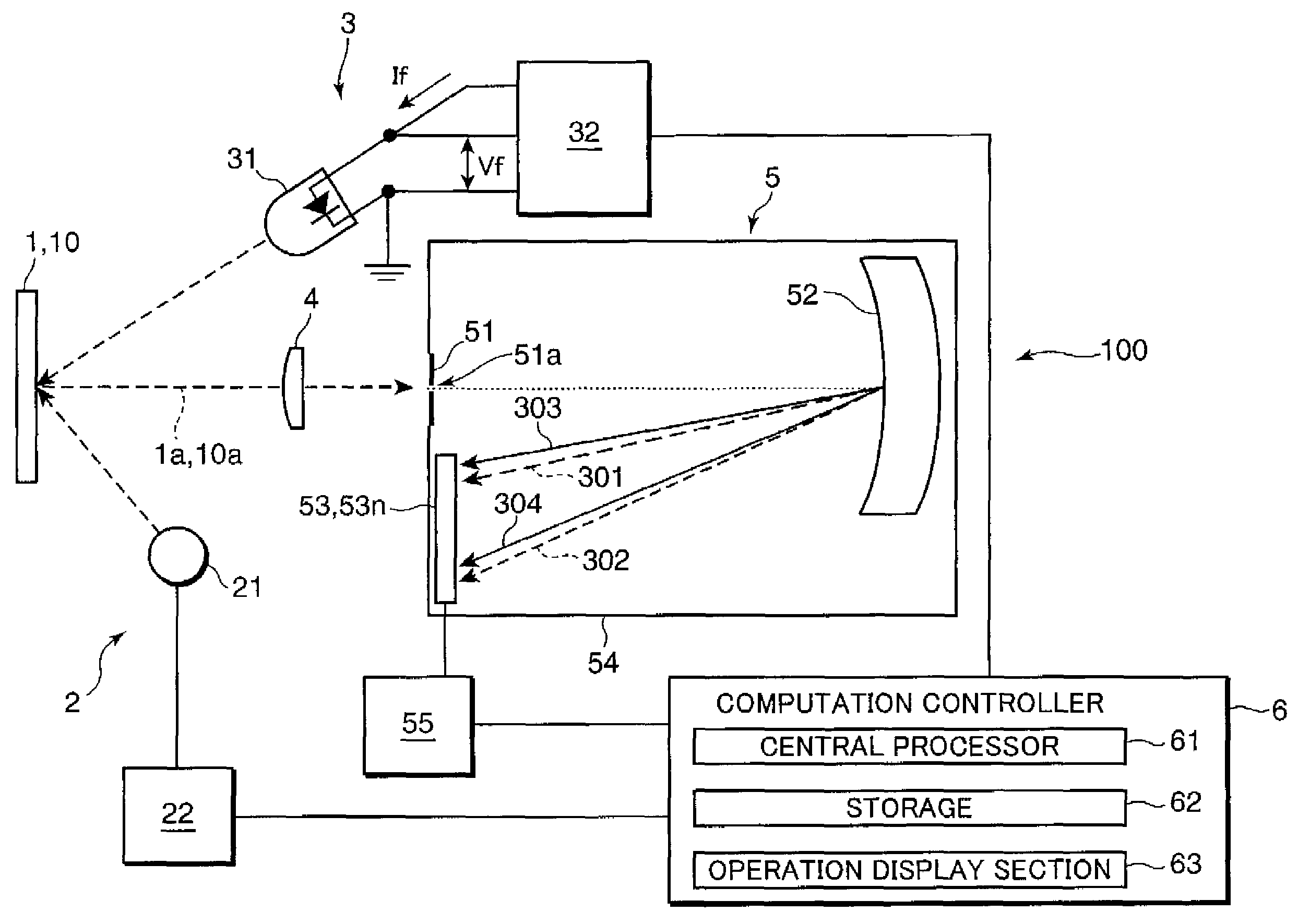 Wavelength displacement correcting system