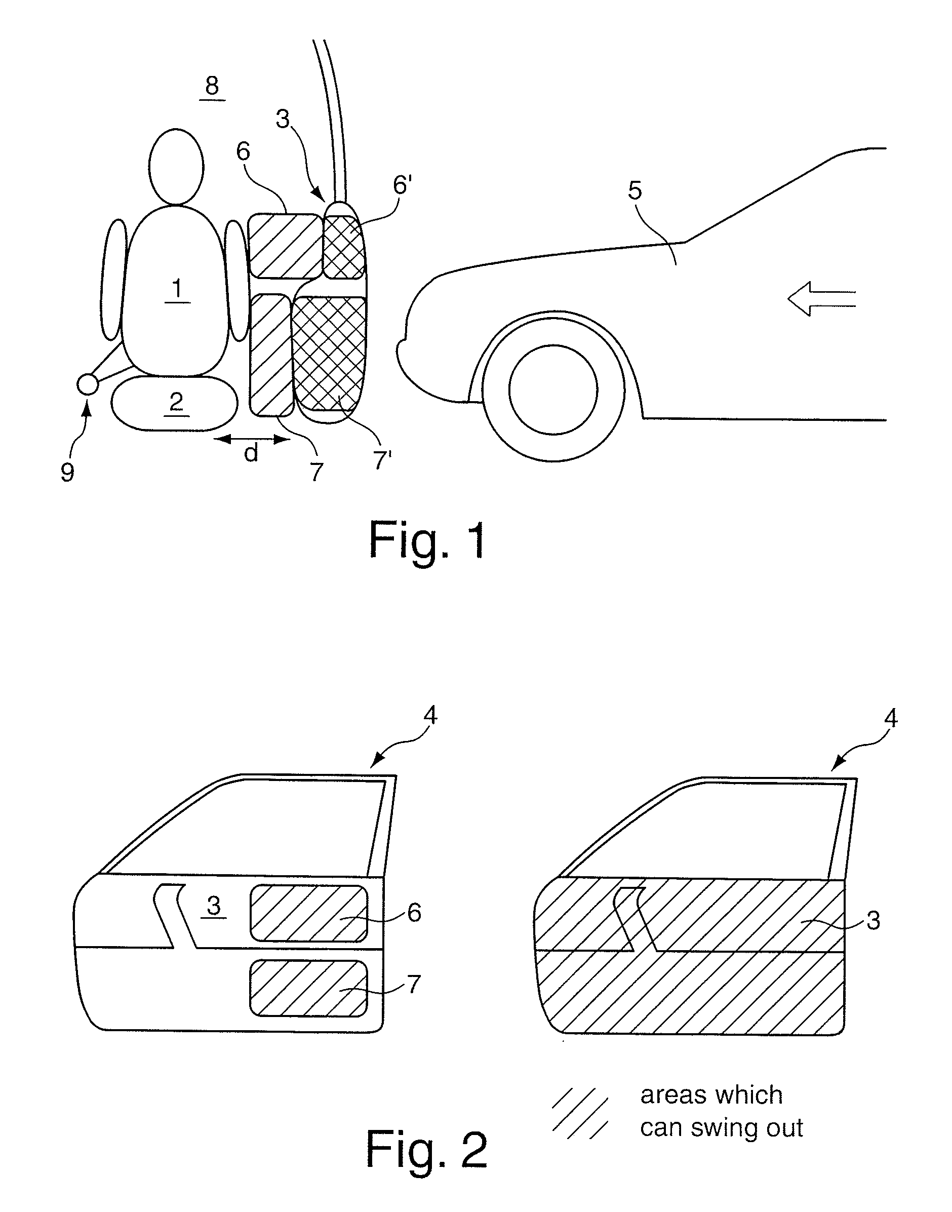 Device for increasing occupant protection in a motor vehicle during a lateral impact