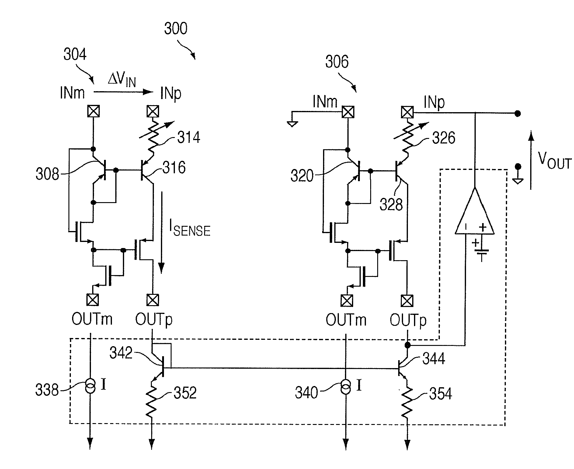 Stacked power supply monitor with sense-replica loop