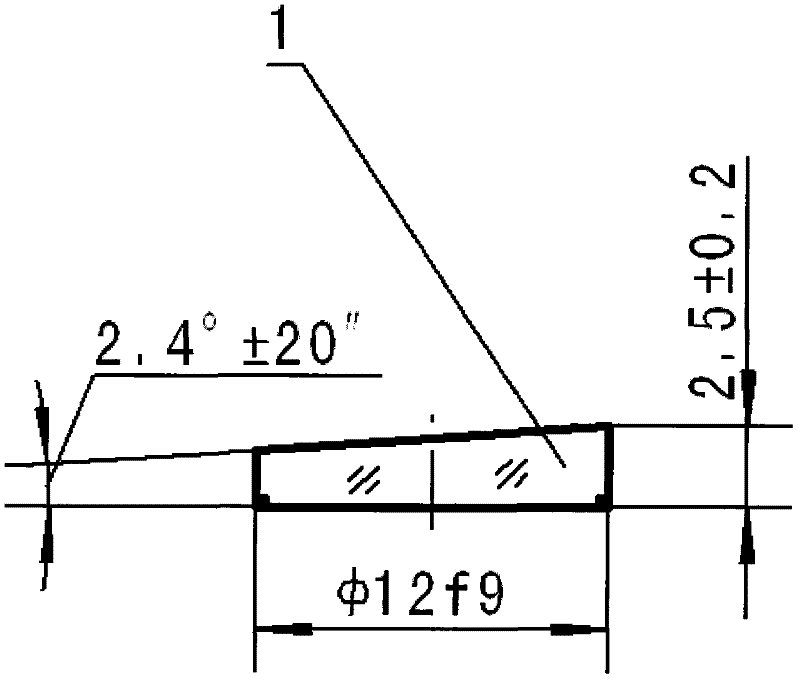 Manufacturing method of wedge-shaped lens
