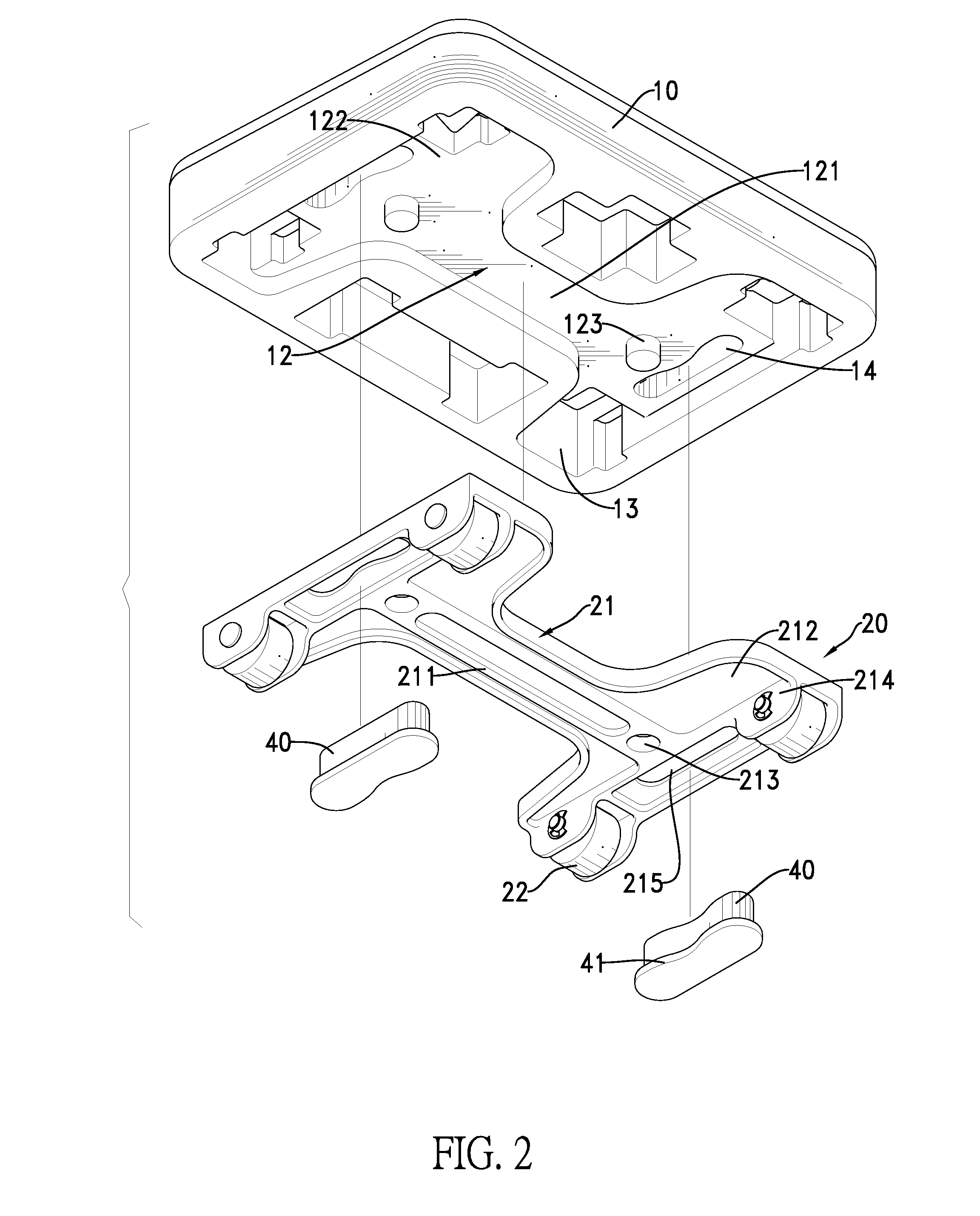 Movable kneeling pad assembly for an abdominal exercise device