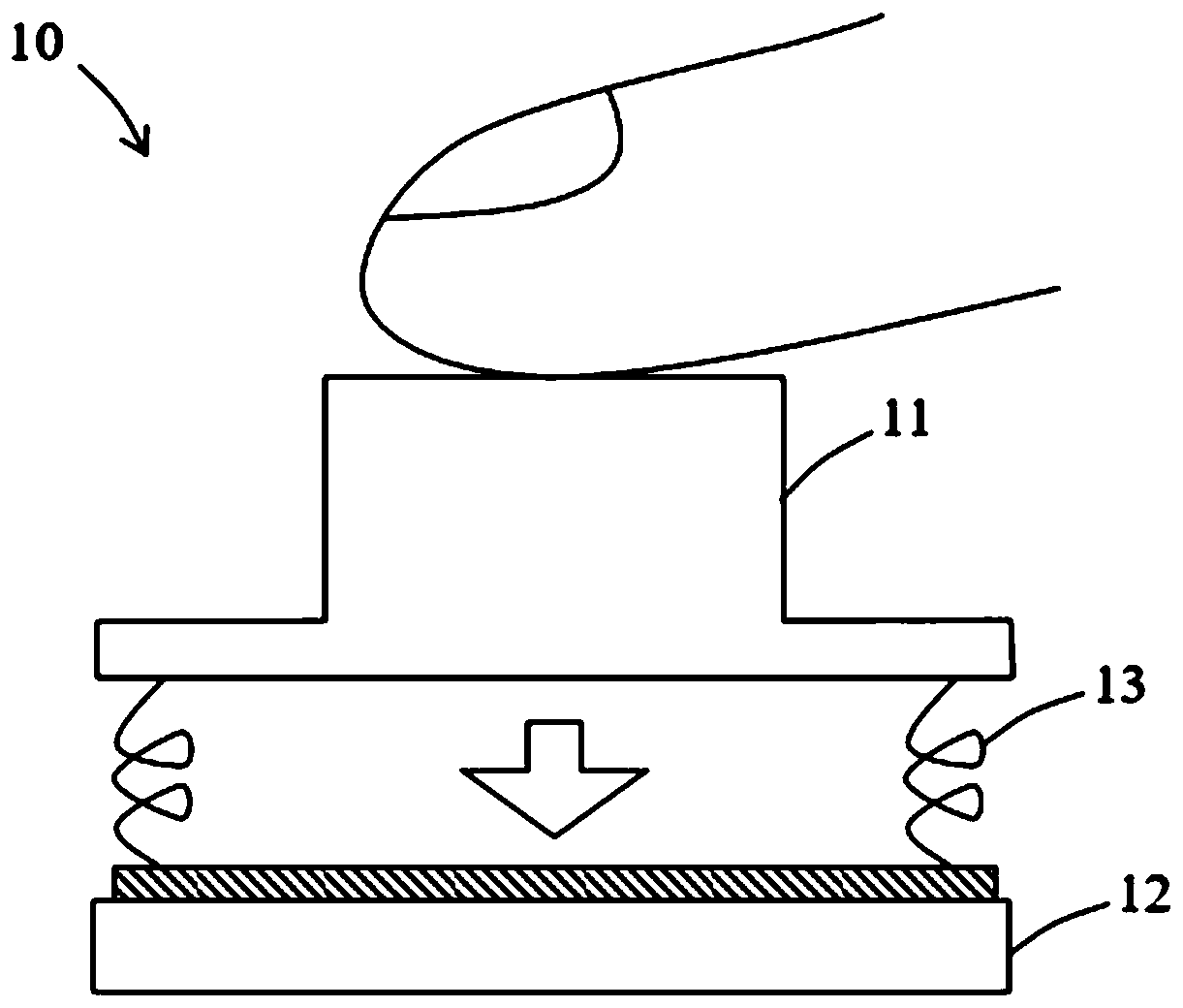 Capacitive touch key