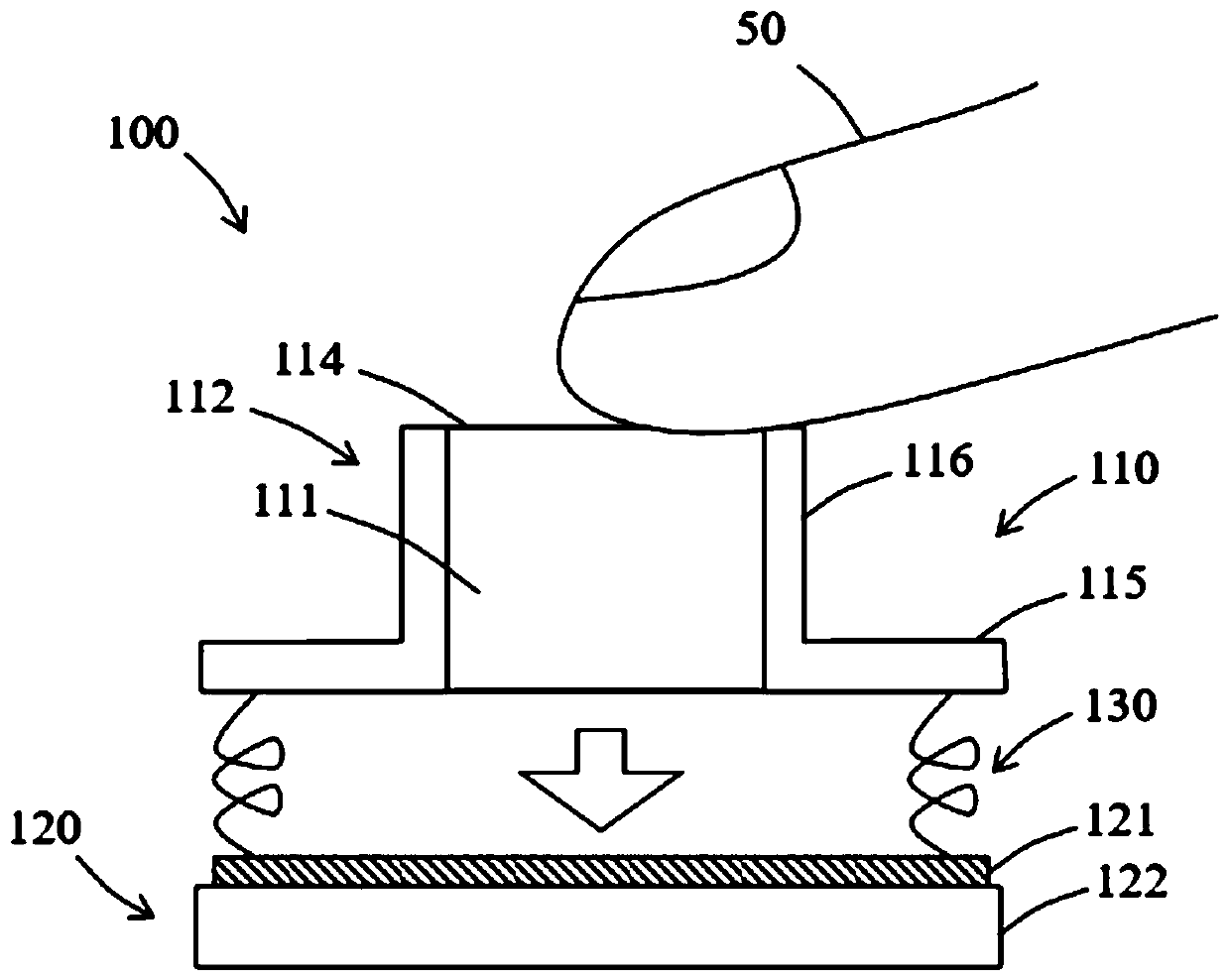 Capacitive touch key