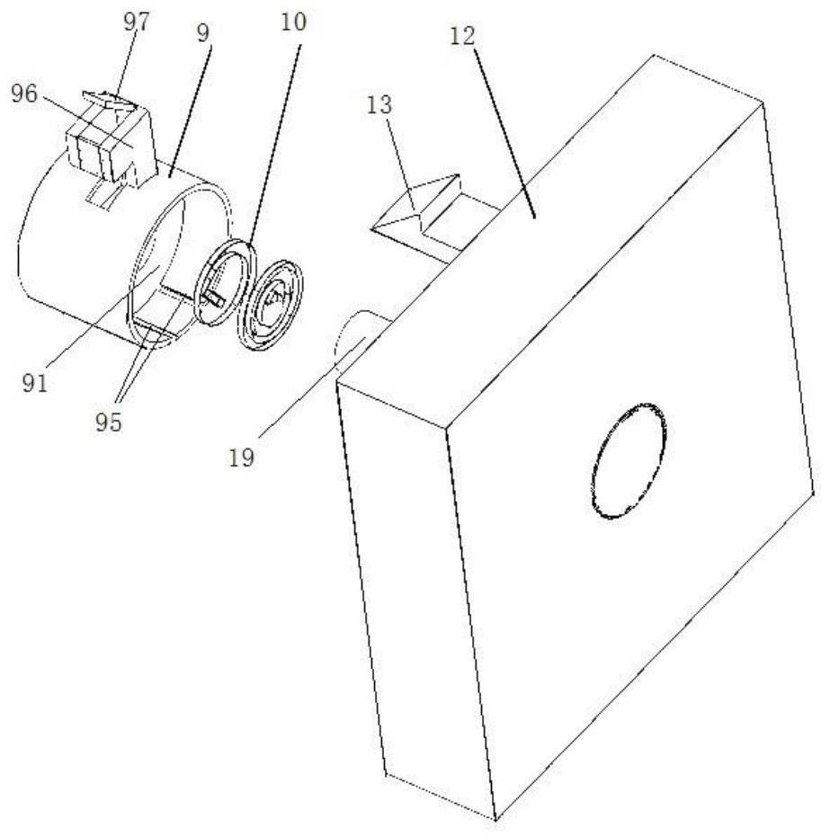 A self-retracting device of a freely positionable wired vibration sensor