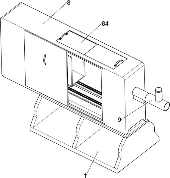 Plastic molding device with self-lubricating and noise reduction functions