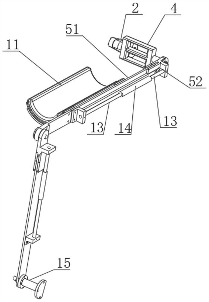 Horizontal double-leg exercise rehabilitation machine