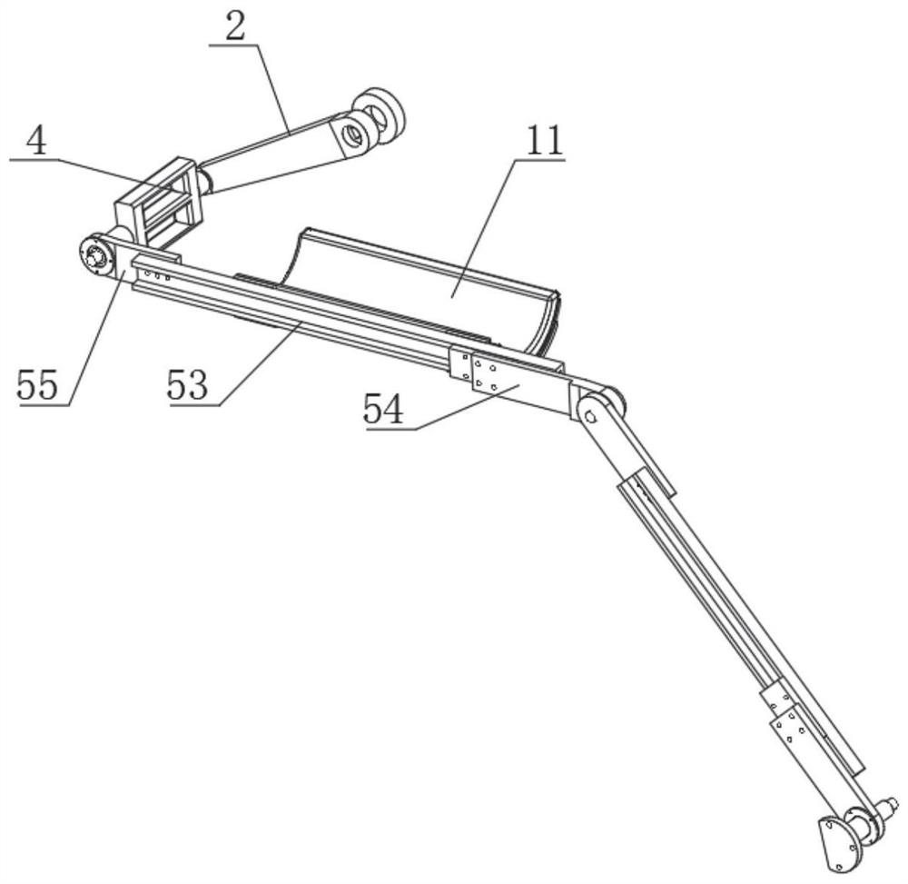 Horizontal double-leg exercise rehabilitation machine