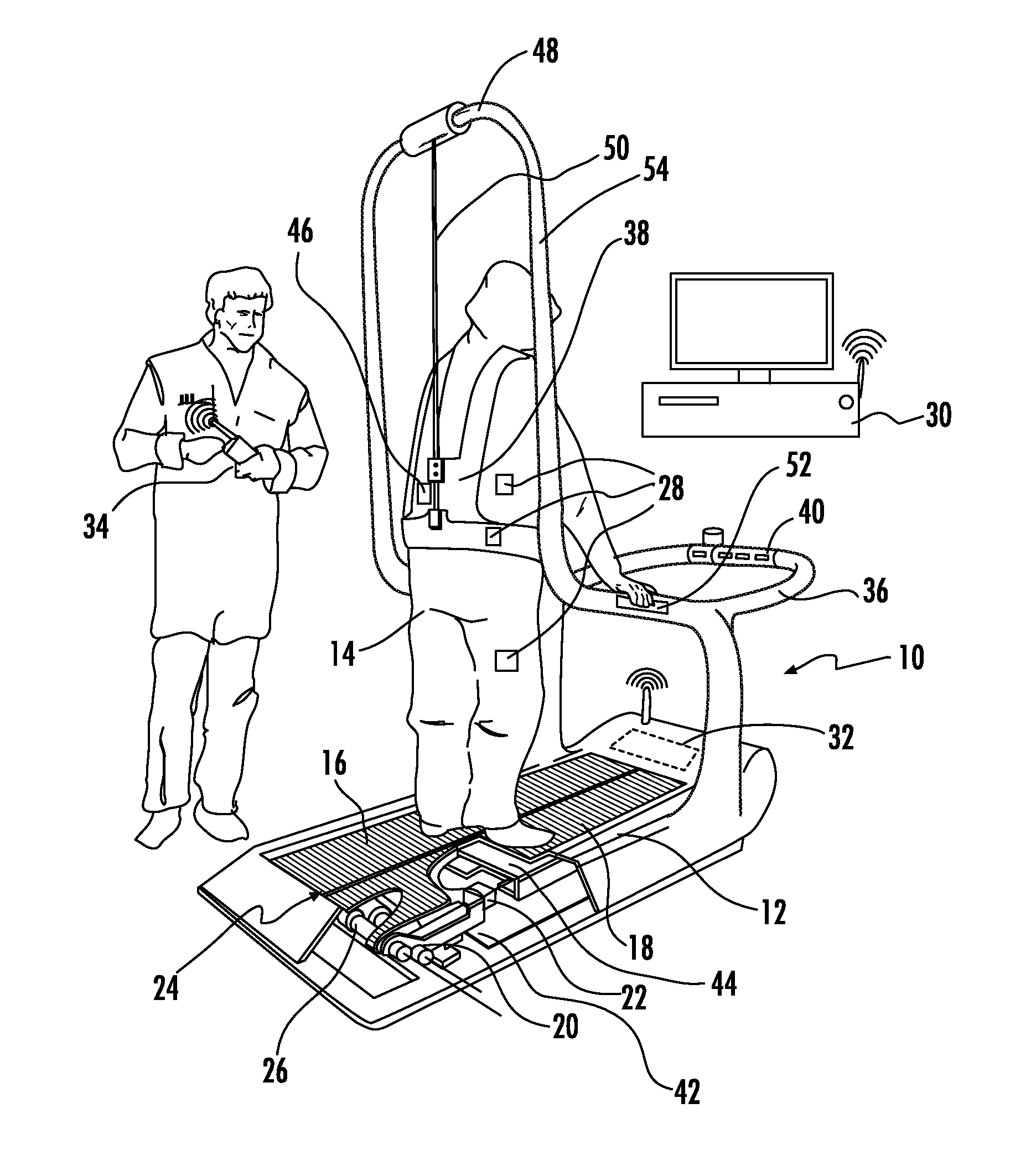 Training system and method using a dynamic perturbation platform