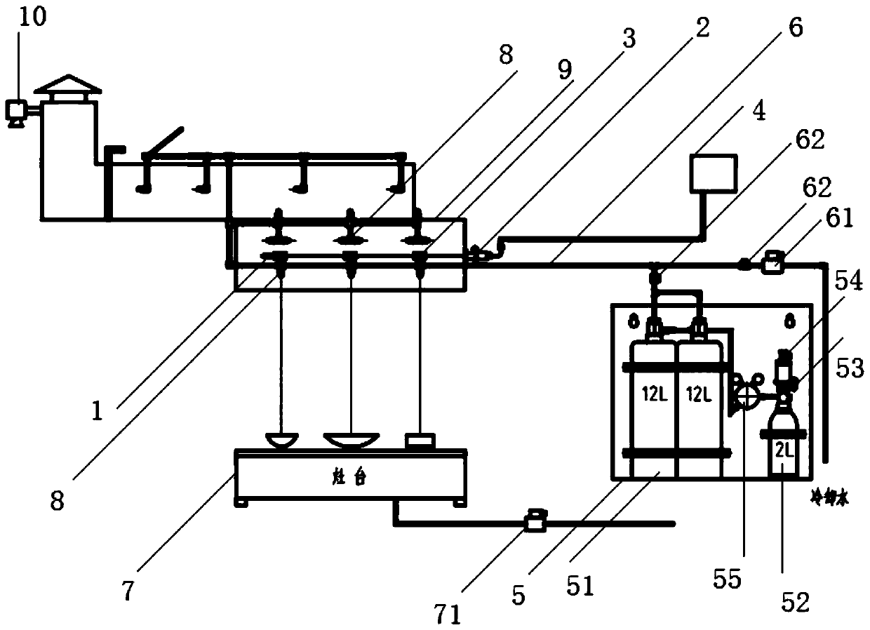 Intelligent kitchen equipment fire extinguishing system