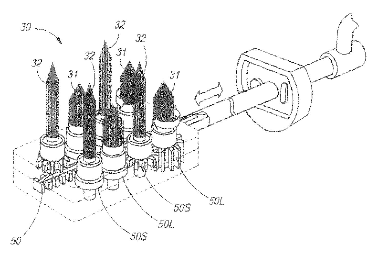 Interchangeable tooth brush system and associated method for promoting oral health