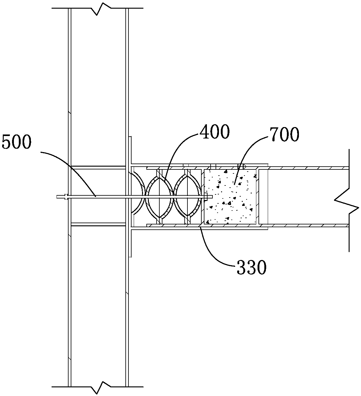 Fabricated steel structure beam-column connection joint and connection method thereof