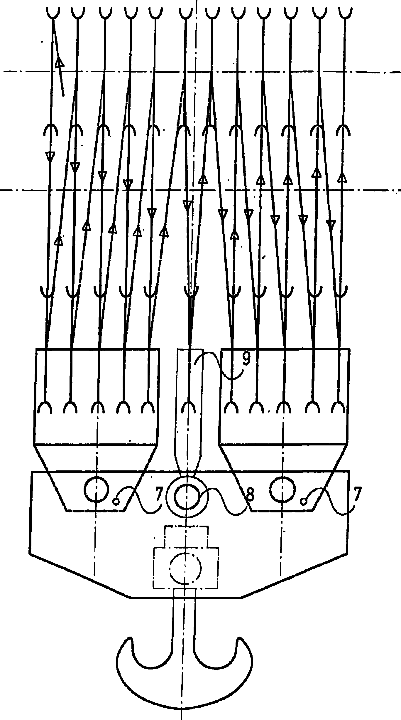 Combination double bottom hook block