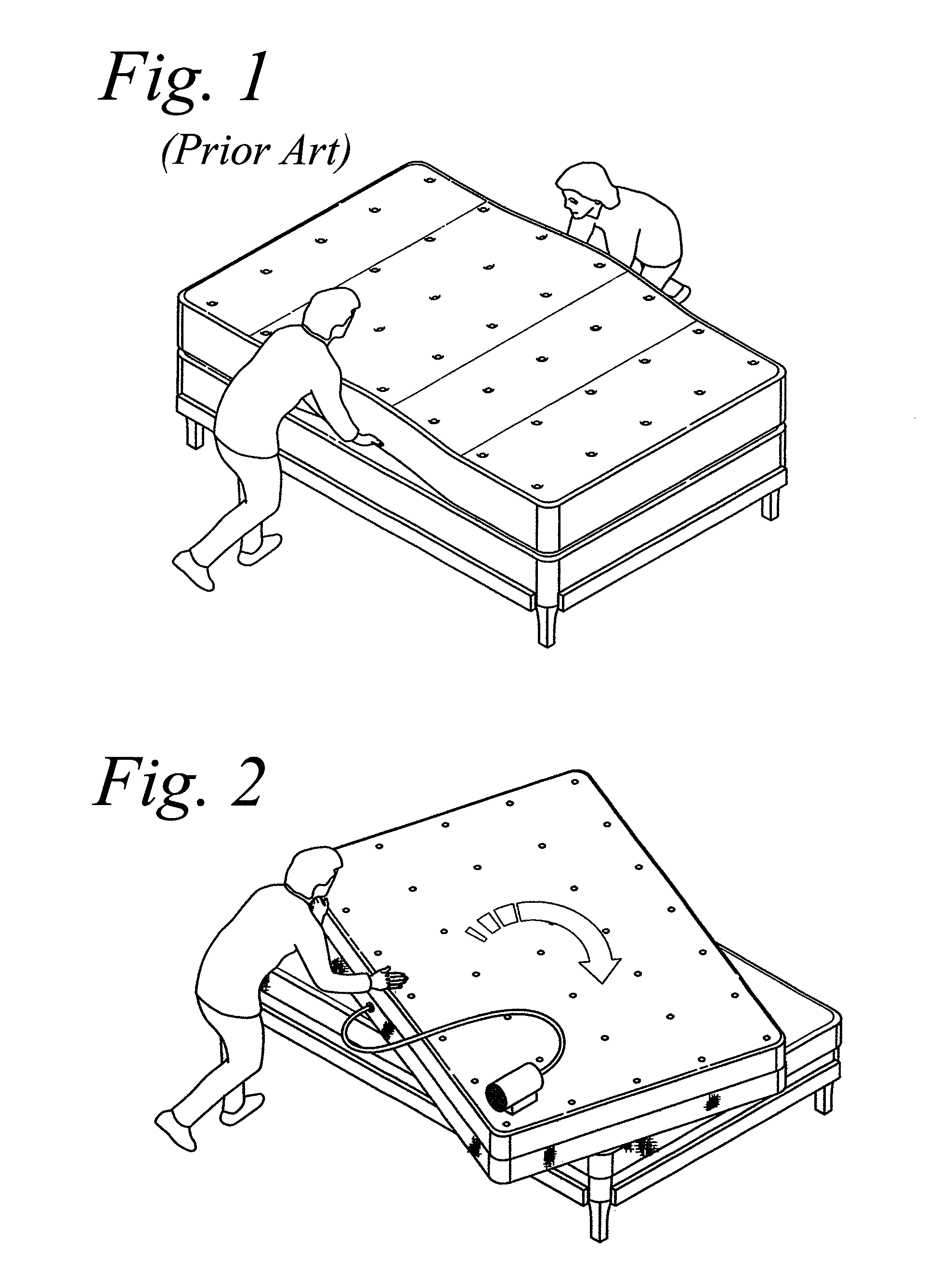 Active mattress spinner