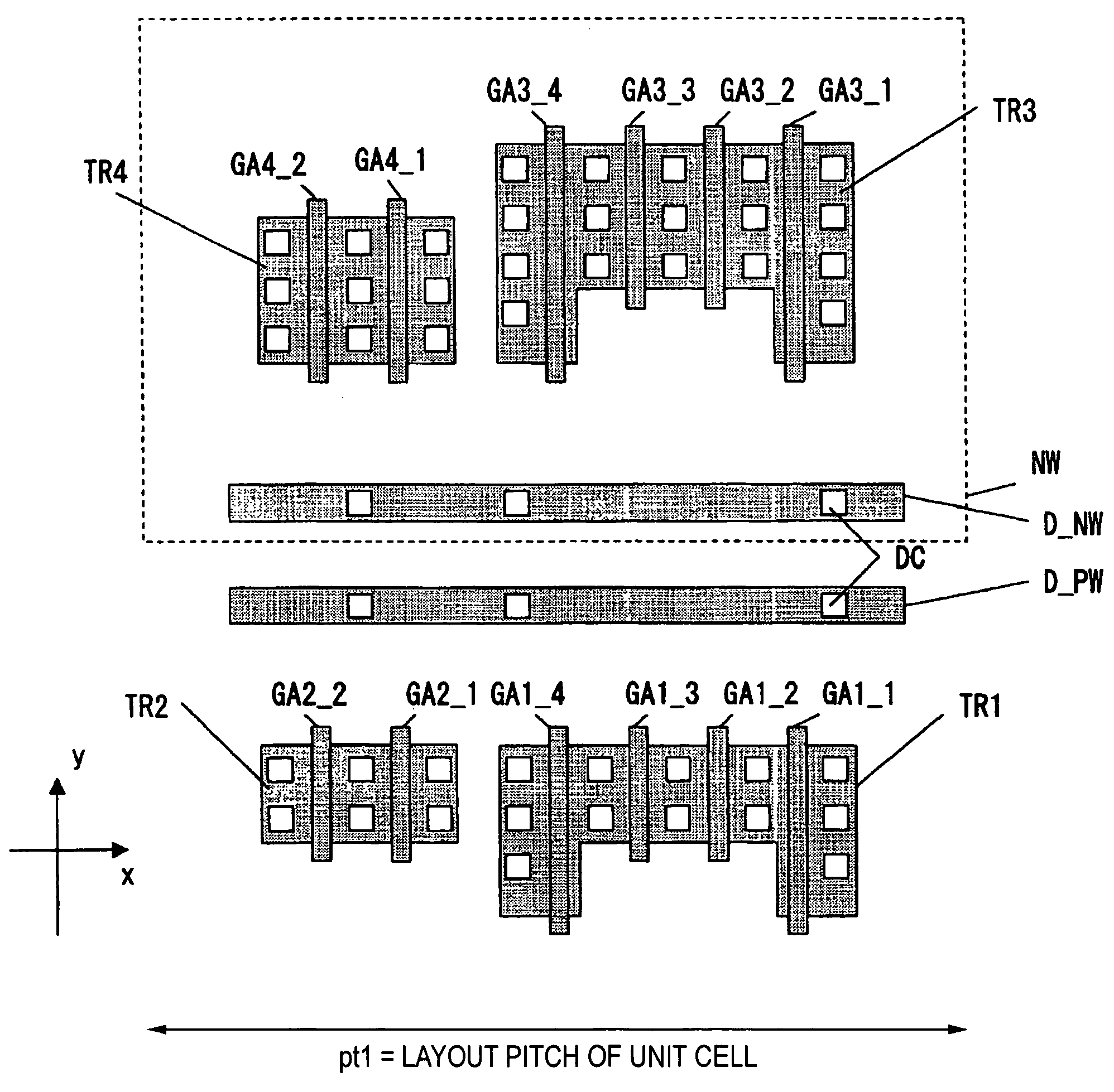 Semiconductor device and layout design method therefor