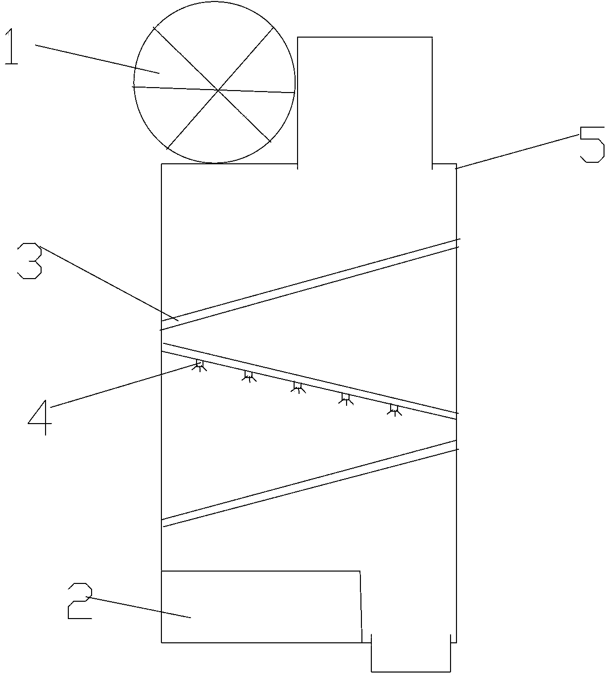 Air filtering device