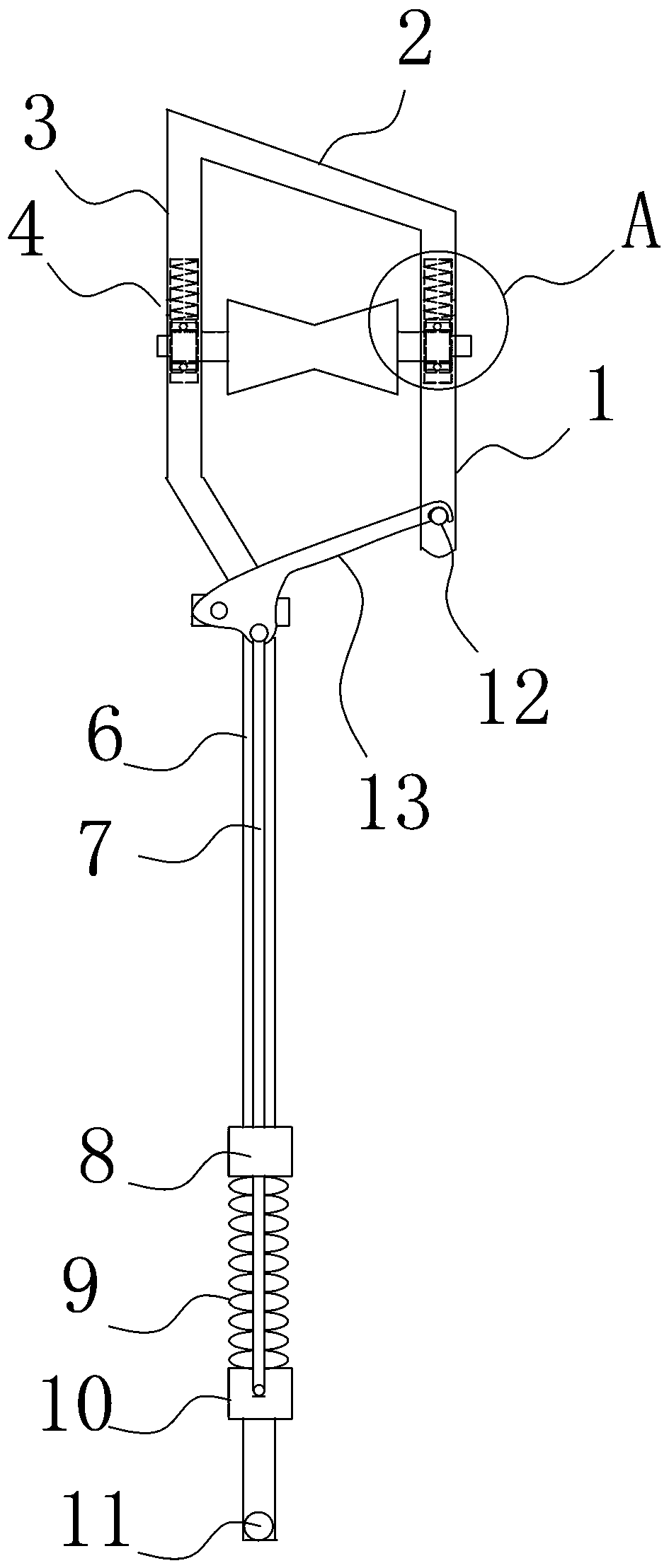 Insulating hanging frame for live working