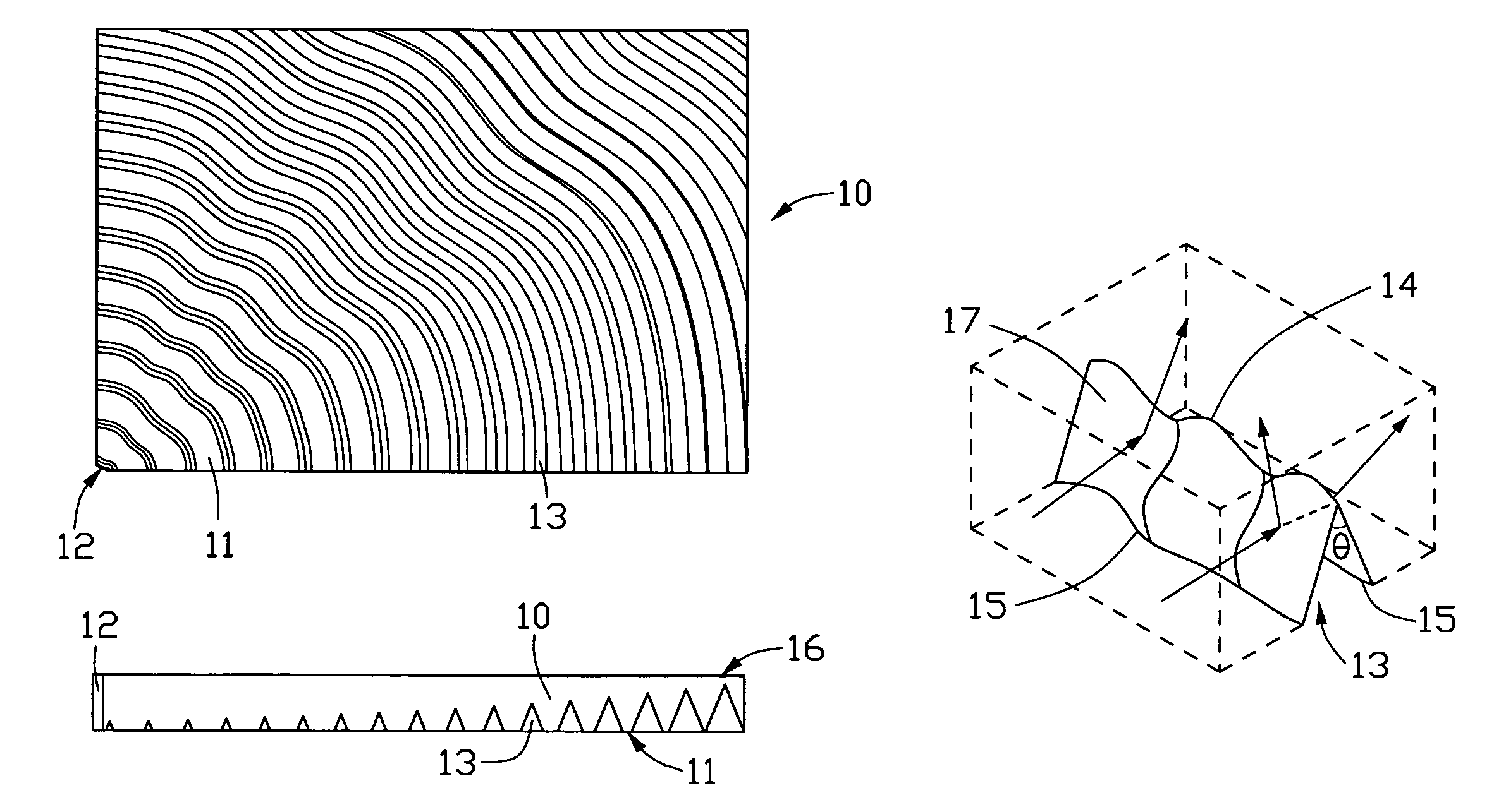 Light guide plate with v-shaped grooves and backlight module incorporating same