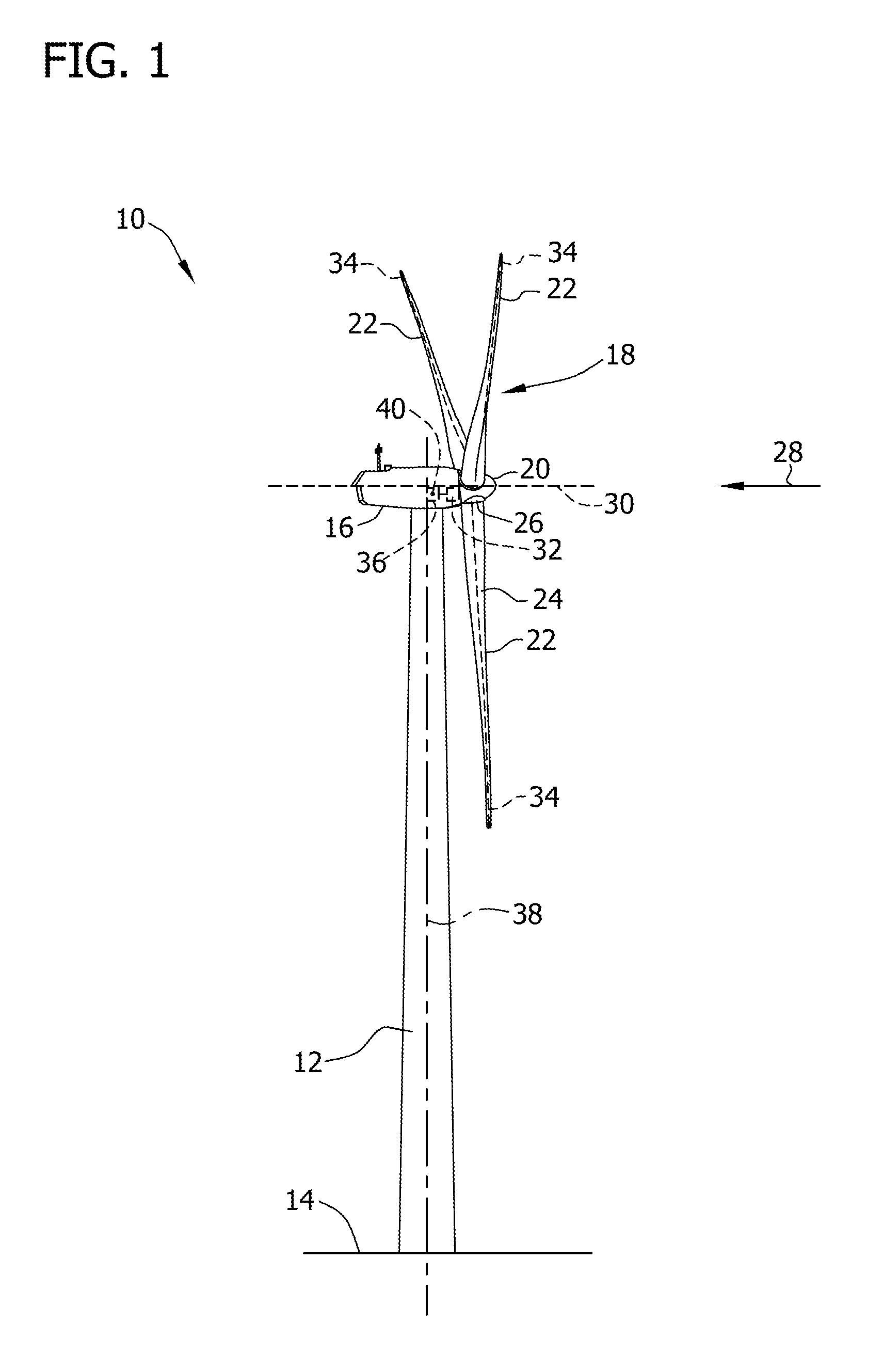 Method for controlling a wind turbine, and wind turbine arrangement