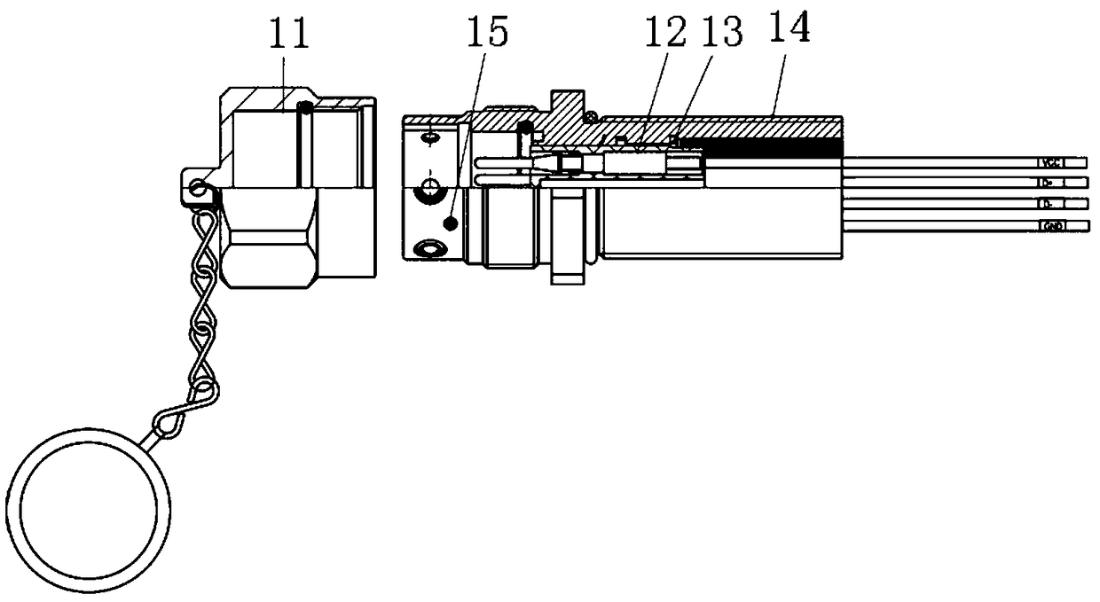 A fast push-pull locking explosion-proof usb circular connector