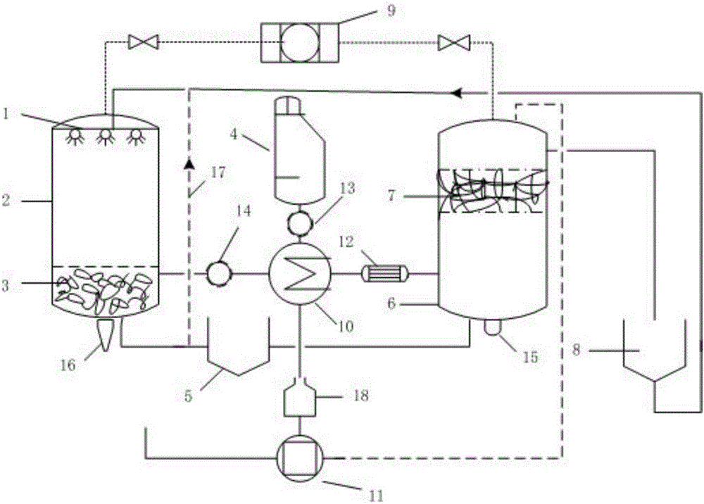 Device and method for producing marsh gas by vinegar residue solid and liquid split-phase anaerobic digestion