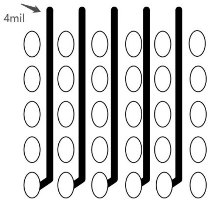 Chip bonding pad structure of PCB