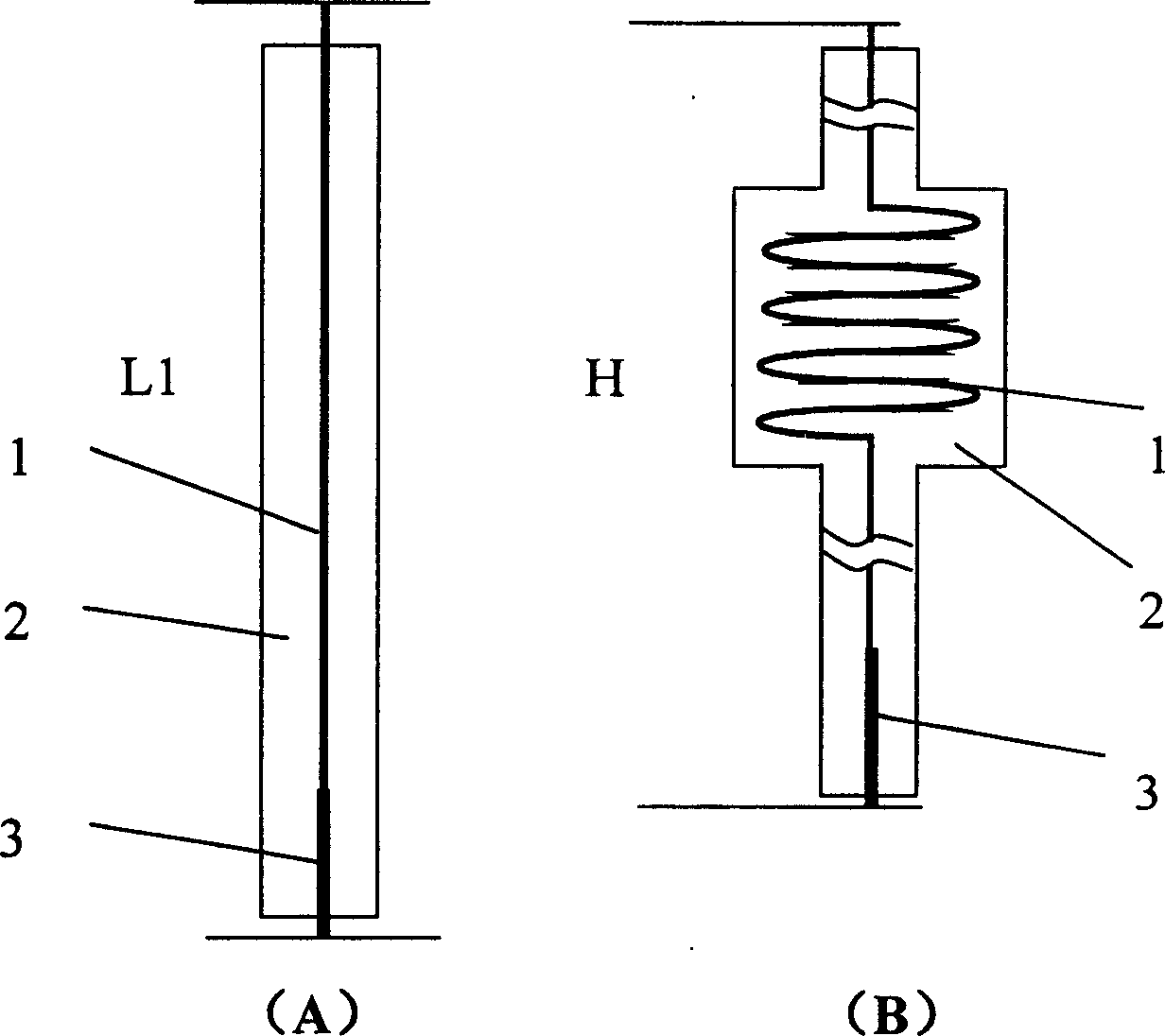 Current lead wire of superconducting device