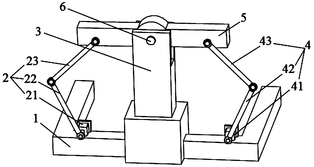 Swinging and translation plane mechanism and working method thereof
