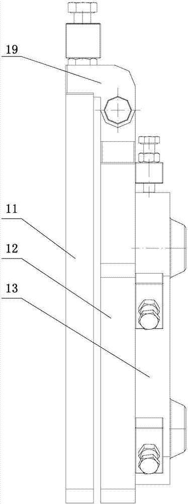 Positioning tool of aircraft wing box leading edge technological connector