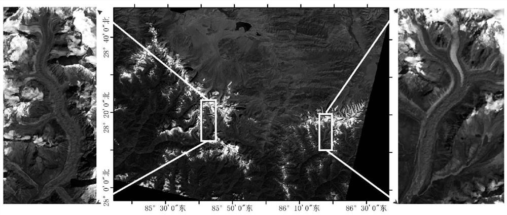 Automatic extraction method of moraine covered glacier