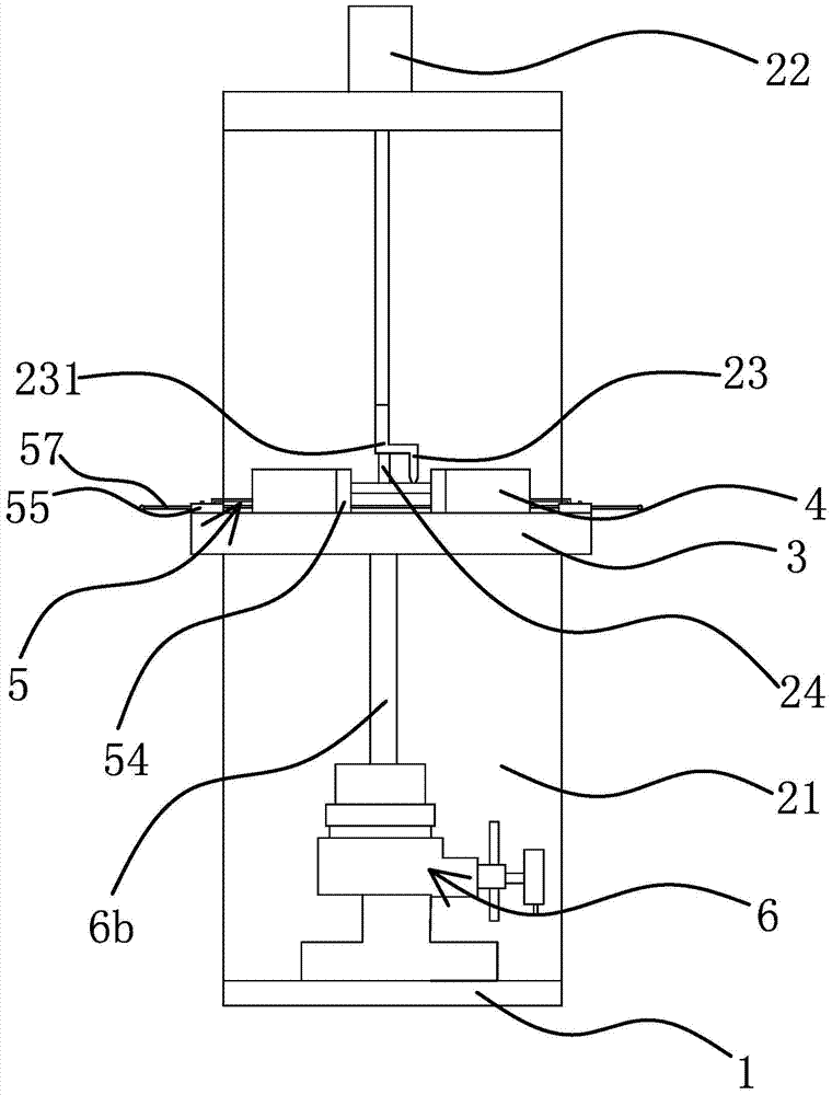 A friction and wear testing machine with a loading cylinder