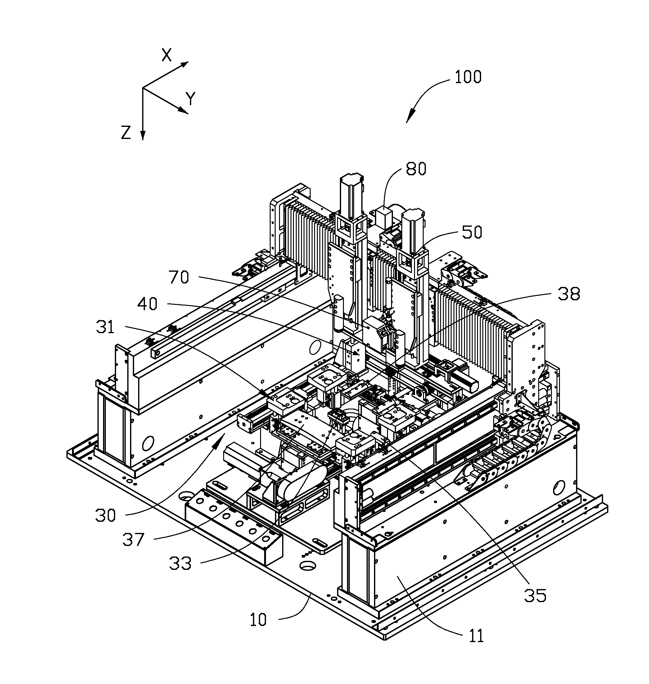 Reshaping device and positioning assembly thereof