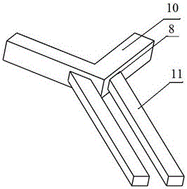 A positioning device and positioning method for multi-face milling of casting molds