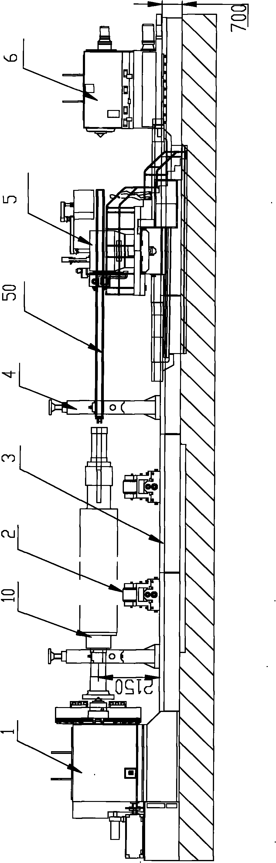 Mechanical manufacturing method for rotor shaft of heavy nuclear power generator