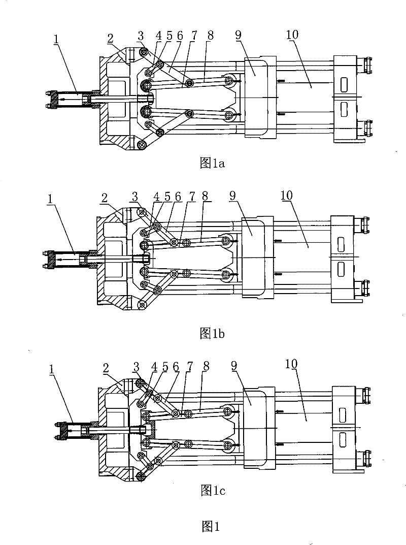 Porous series double-toggle inside and outside turning composite clamping mechanism and method