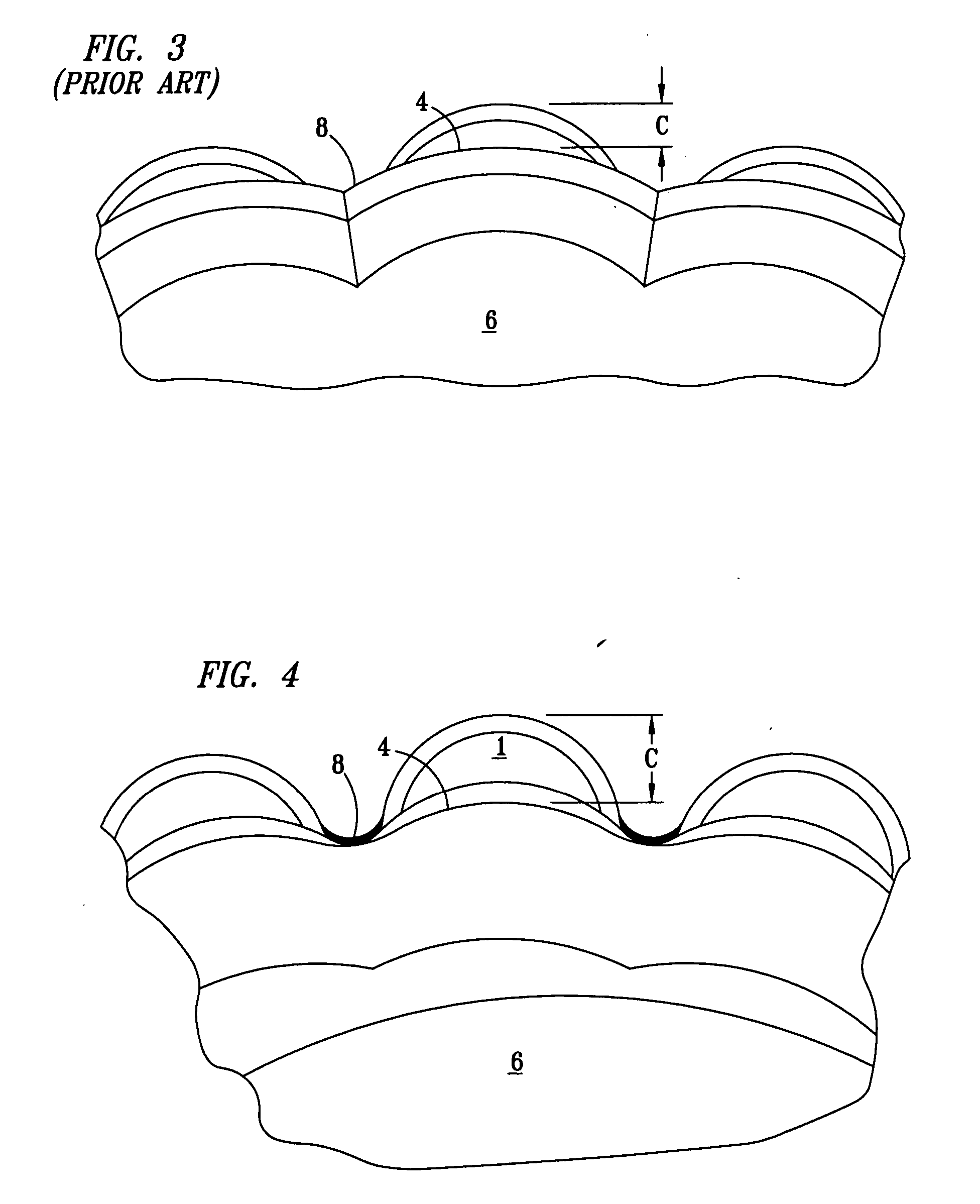 Cutting element with improved cutter to blade transition