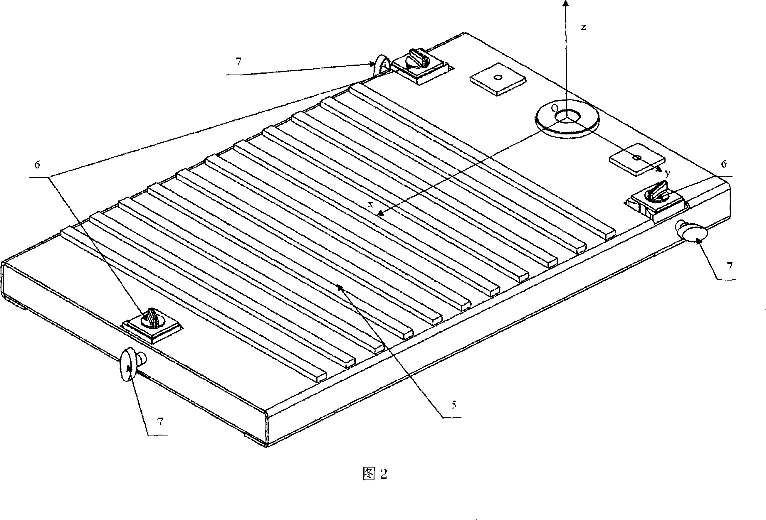 Calibrating apparatus for portable vehicle four-wheel position finder rotation angle disk
