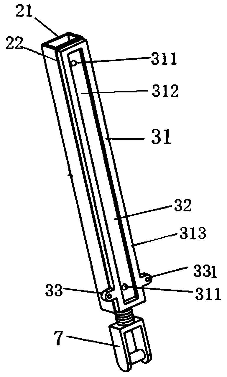 Scooter folding structure and scooter