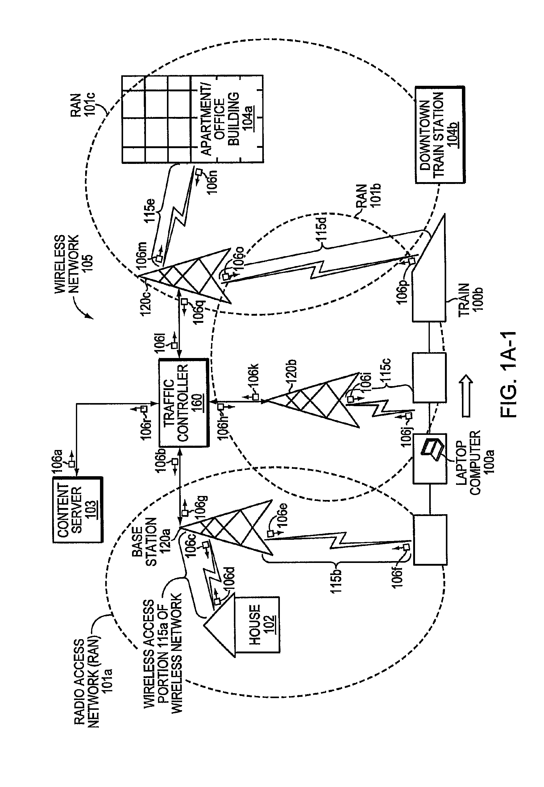 Method and apparatus for traffic management in a wireless network