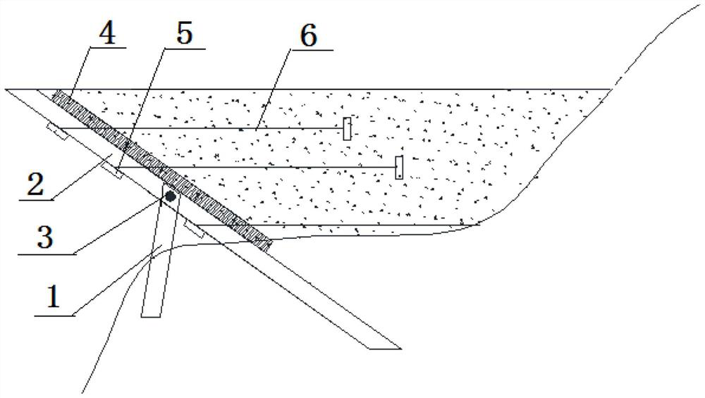 Construction method of fabricated inverted-V-shaped overhanging retaining wall