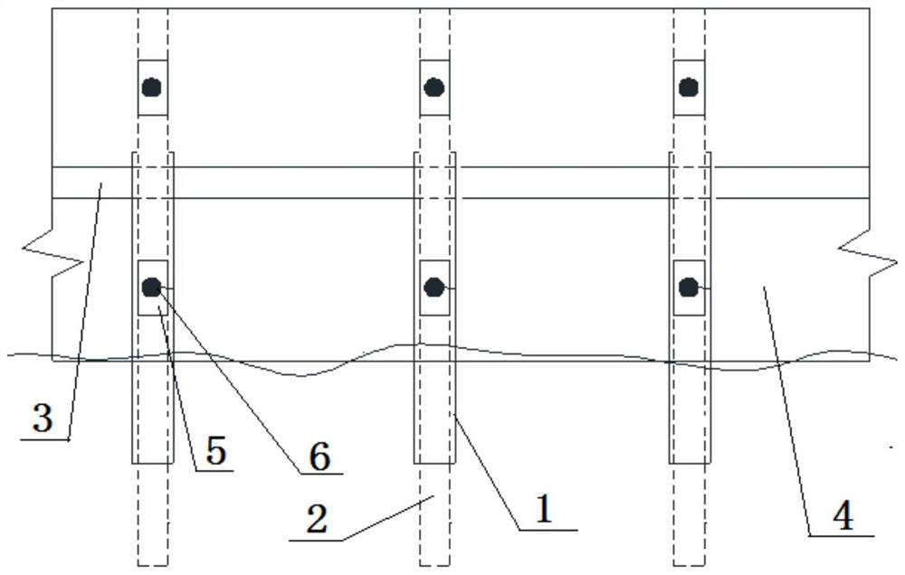 Construction method of fabricated inverted-V-shaped overhanging retaining wall