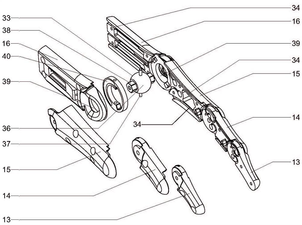 A bionic hand mechanism and a robot using the bionic hand mechanism