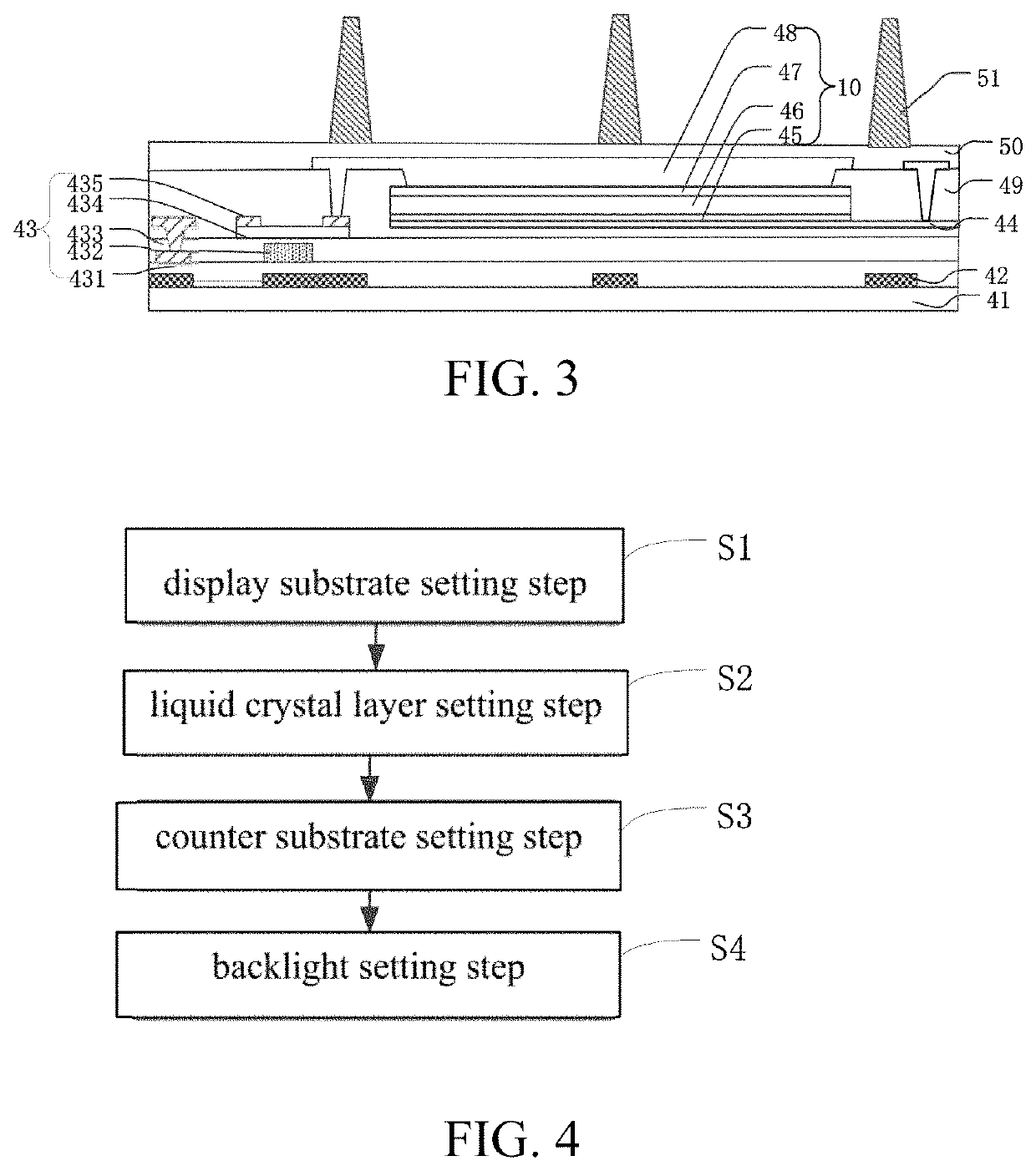 Display panel comprising a photosensitive component that receives reflected light of a fingerprint and is connected to an underside of a second thin film transistor layer and display device