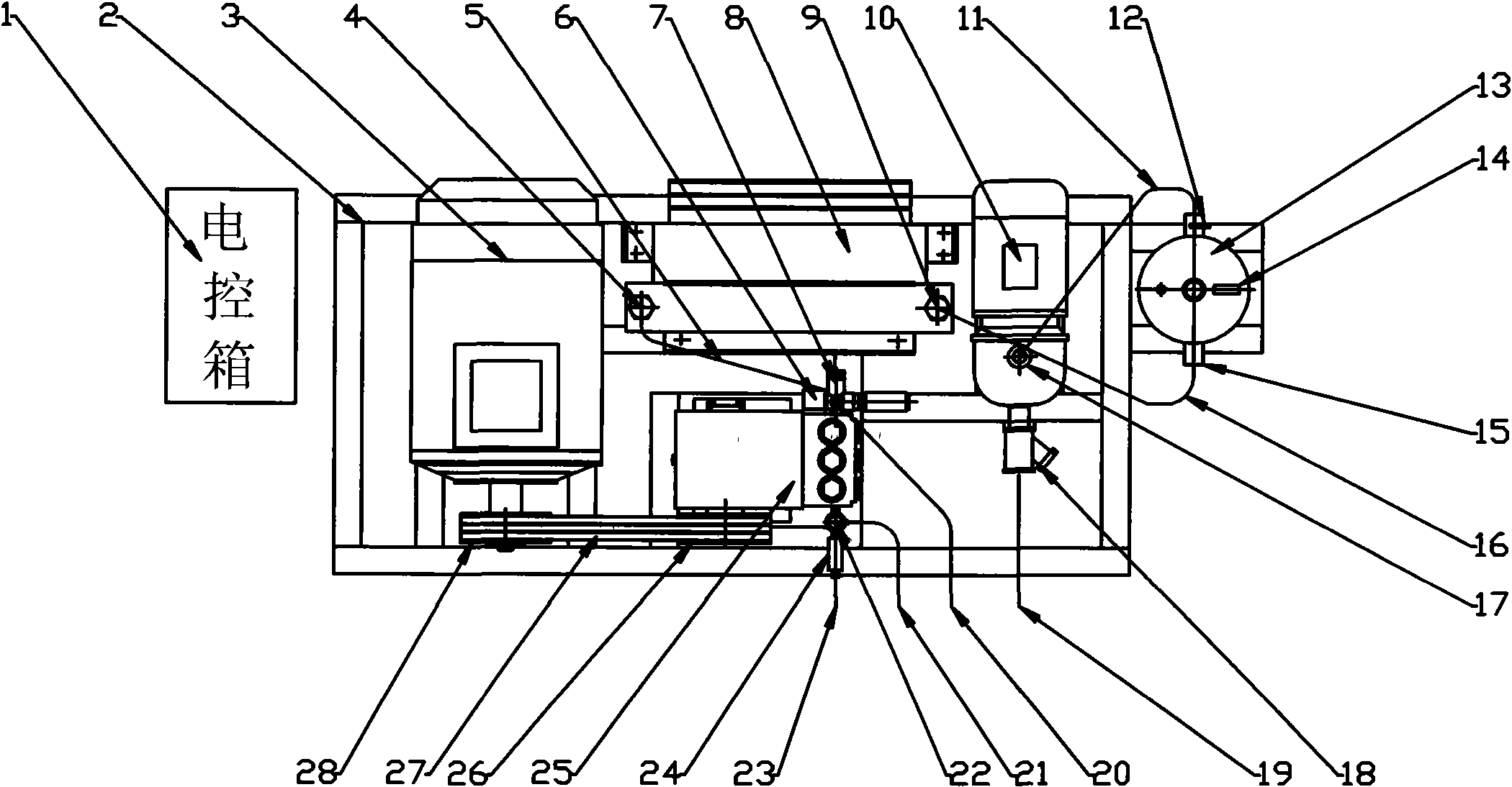 Industrial fixed high-pressure water supply device