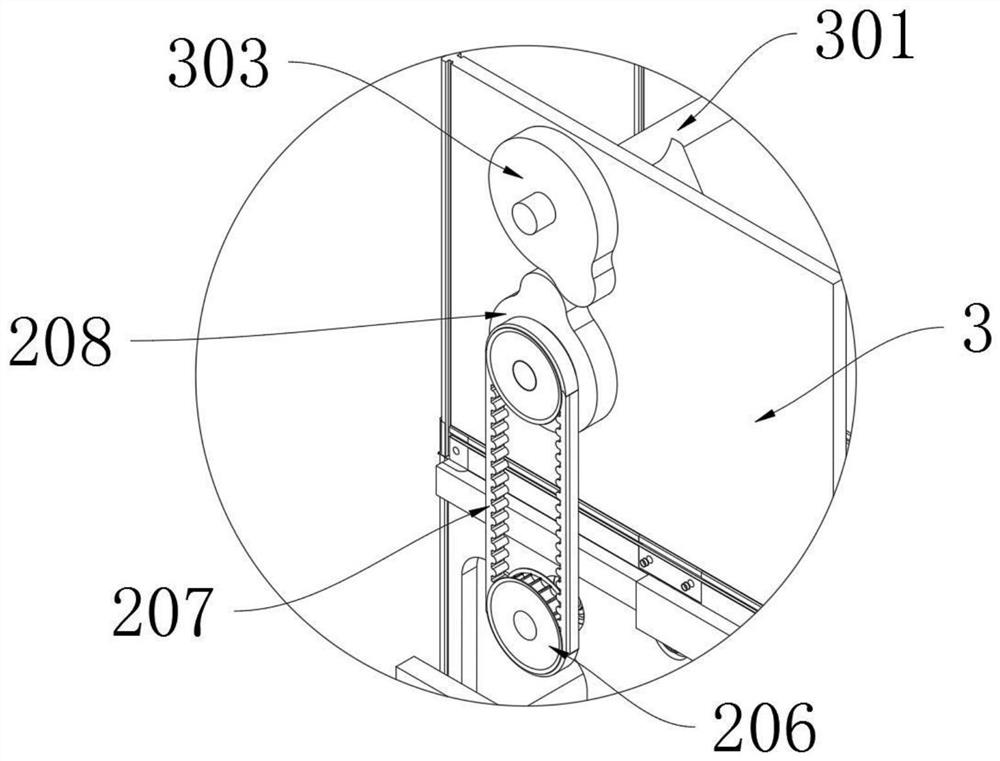 A rapid demoulding device capable of continuously knocking electrolytic aluminum