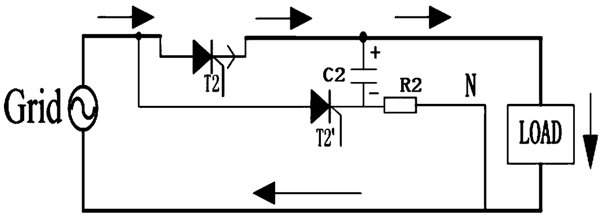 Micro-grid three-phase thyristor fast switch and control method