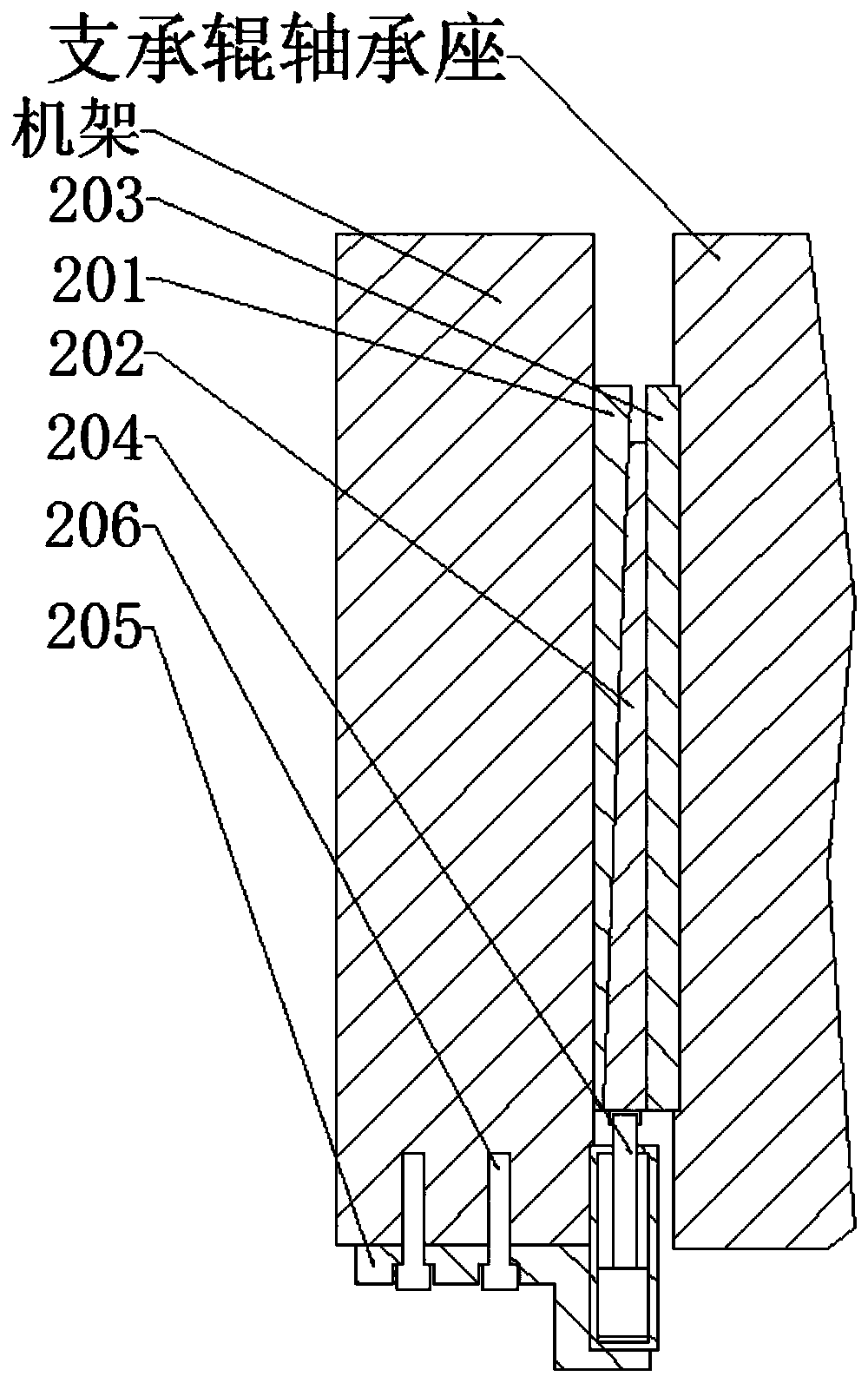 Vibration suppression device for rolling mill